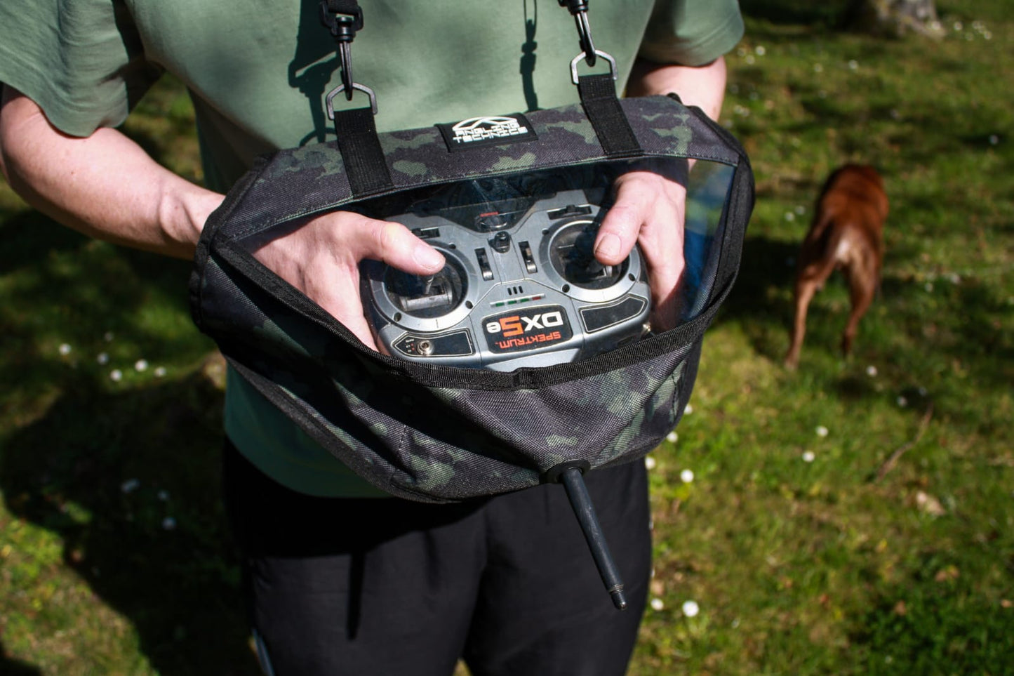 Dark Camo Rain Proof Bait Boat Handset Bag