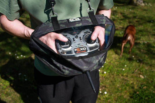 Dark Camo Rain Proof Bait Boat Handset Bag