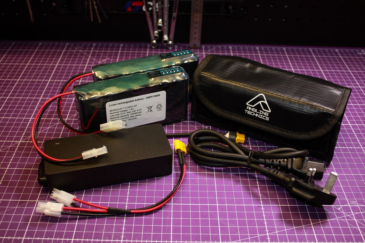 Lithium Bait Boat Battery Bundle 20000mah