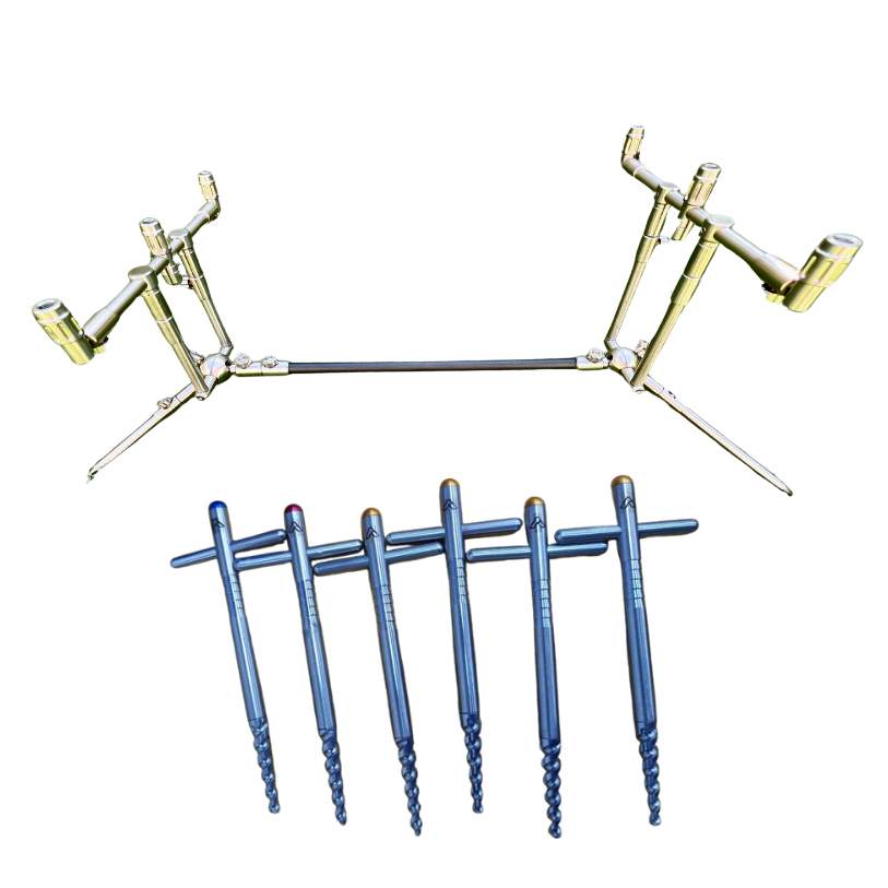 Adjusta Rod Three Rod Pod & Anchor Bivvy Pegs Bundle