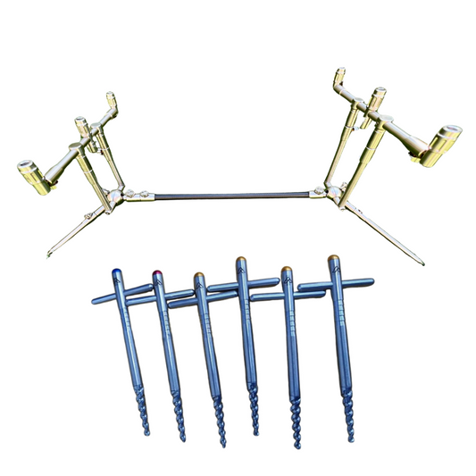 Adjusta Rod Three Rod Pod & Anchor Bivvy Pegs Bundle