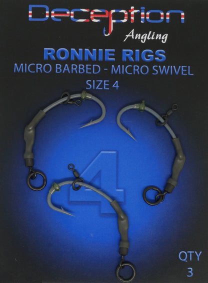 Ronnie Rigs MICRO SWIVEL barbed