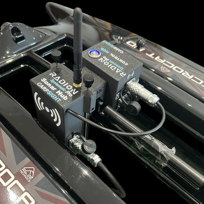 CarpSight – Radion Systematic Pro, Portable Sonar Hub with Tech Advision Pulse Blue Combined Down/Side Scan Sonar