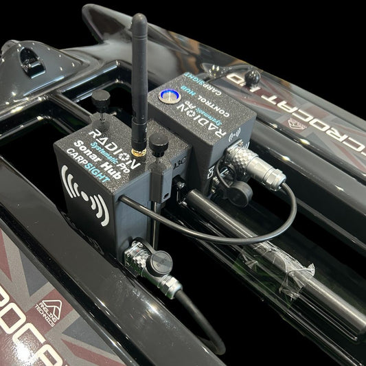 CarpSight – Radion Systematic Pro, Portable Sonar Hub with Tech Advision Pulse Blue Combined Down/Side Scan Sonar