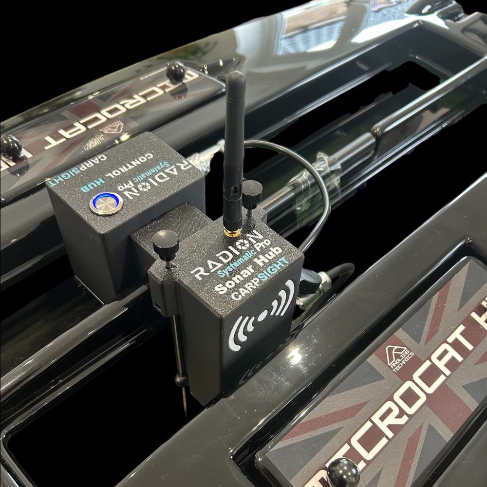 CarpSight – Radion Systematic Pro, Portable Sonar Hub with Tech Advision Pulse Blue Combined Down/Side Scan Sonar