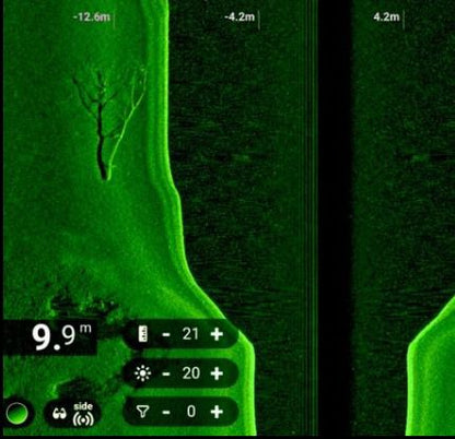 CarpSight – Radion Systematic Pro, Portable Sonar Hub with Tech Advision Pulse Blue Combined Down/Side Scan Sonar